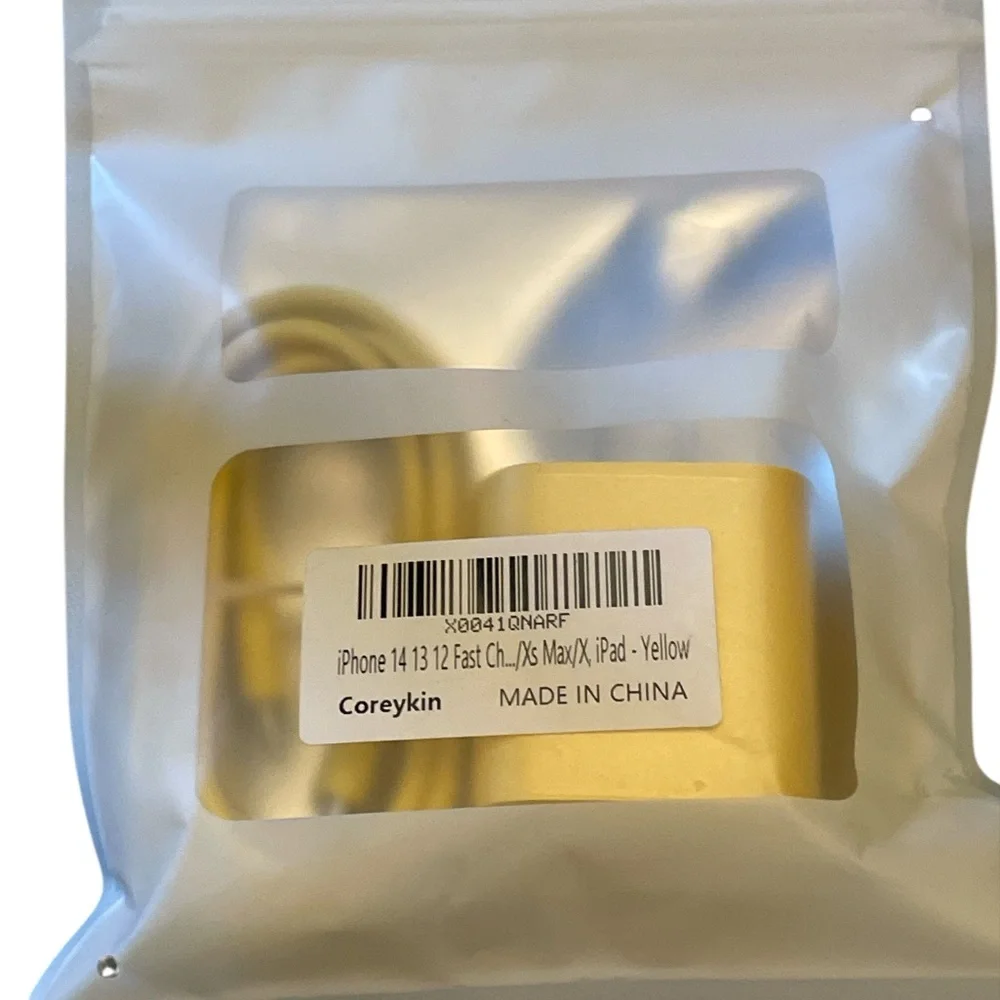 Coreykin Yellow Charging Cable for iPhone